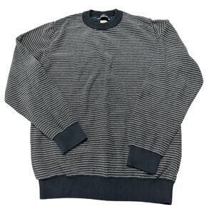 SUIT Modern Archives Men Sweater Size M Blue 100% Organic Cotton Pullover Preppy